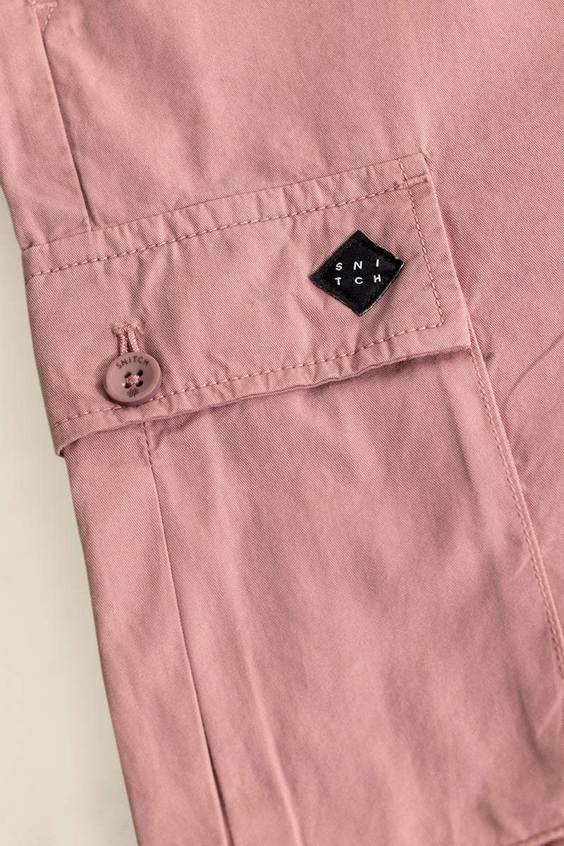 Rampage Pink Cargo Shorts