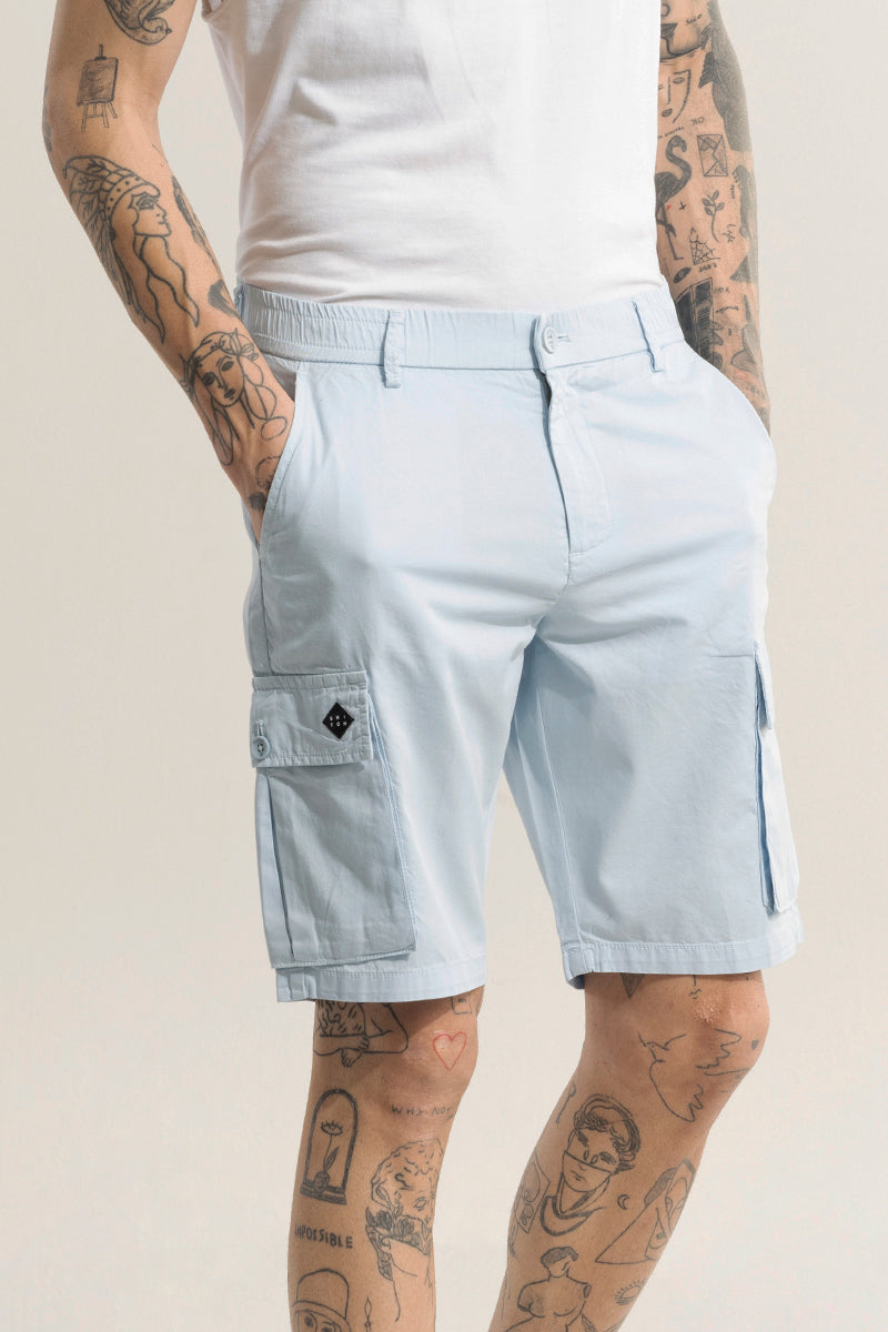 Rampage Sky Blue Cargo Shorts