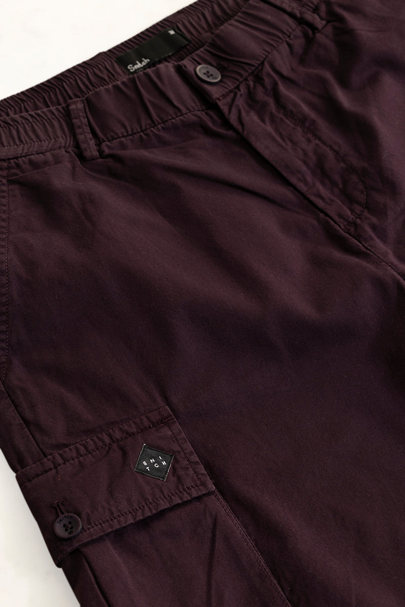 Rampage Burgundy Cargo Shorts