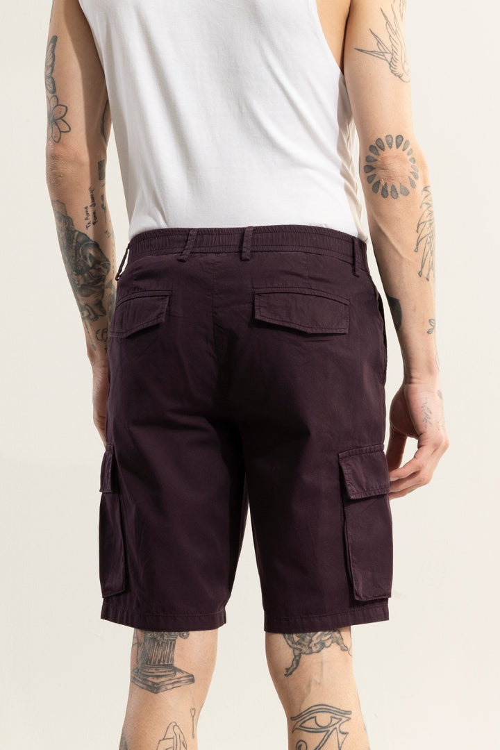 Rampage Burgundy Cargo Shorts