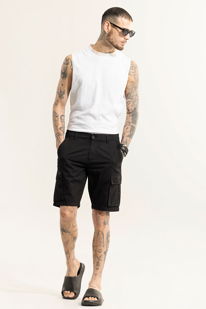 Rampage Black Cargo Shorts