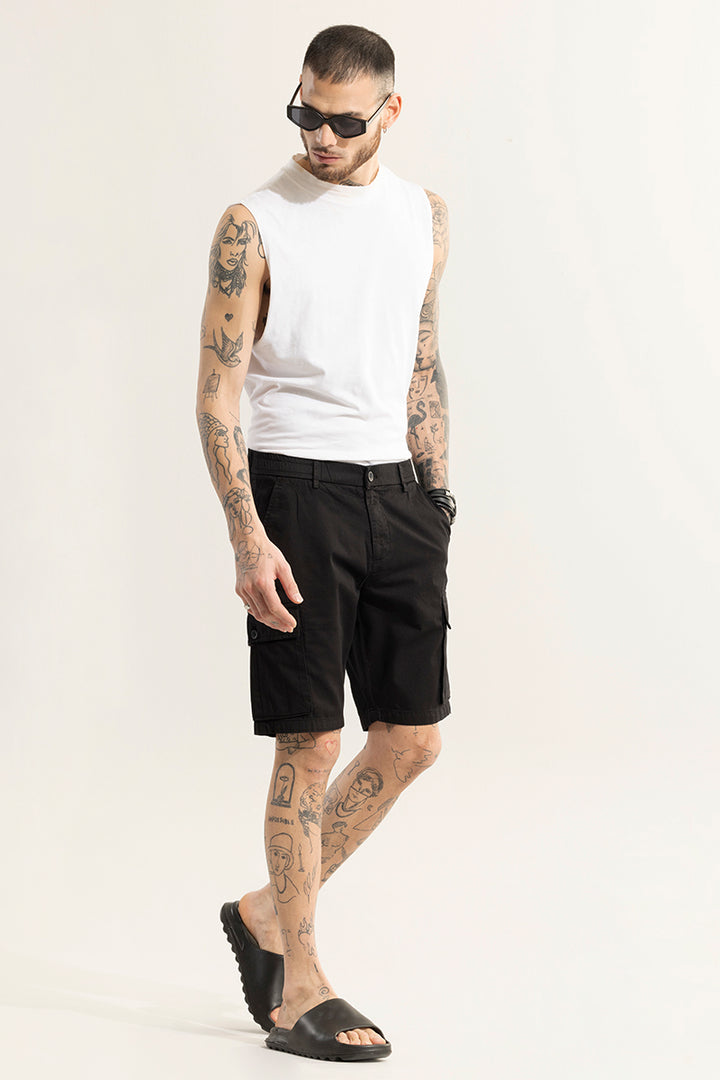 Rampage Black Cargo Shorts