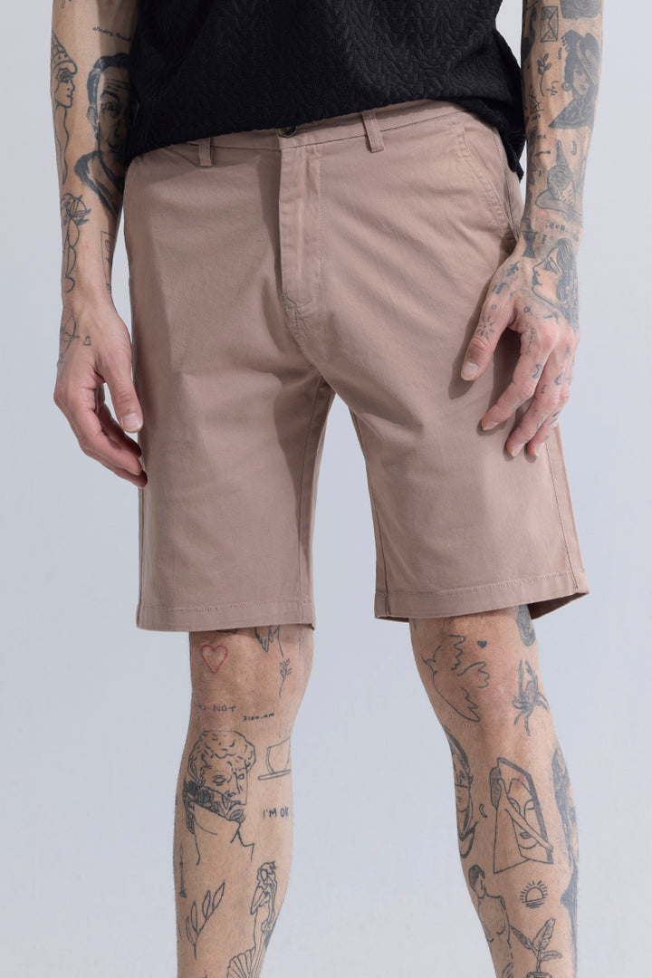 Elite Attire Beige Shorts