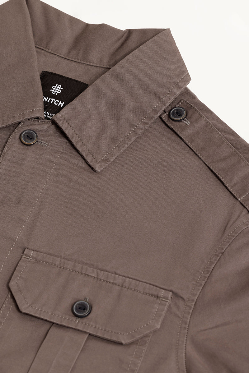 WingFlap Ash Grey Overshirt