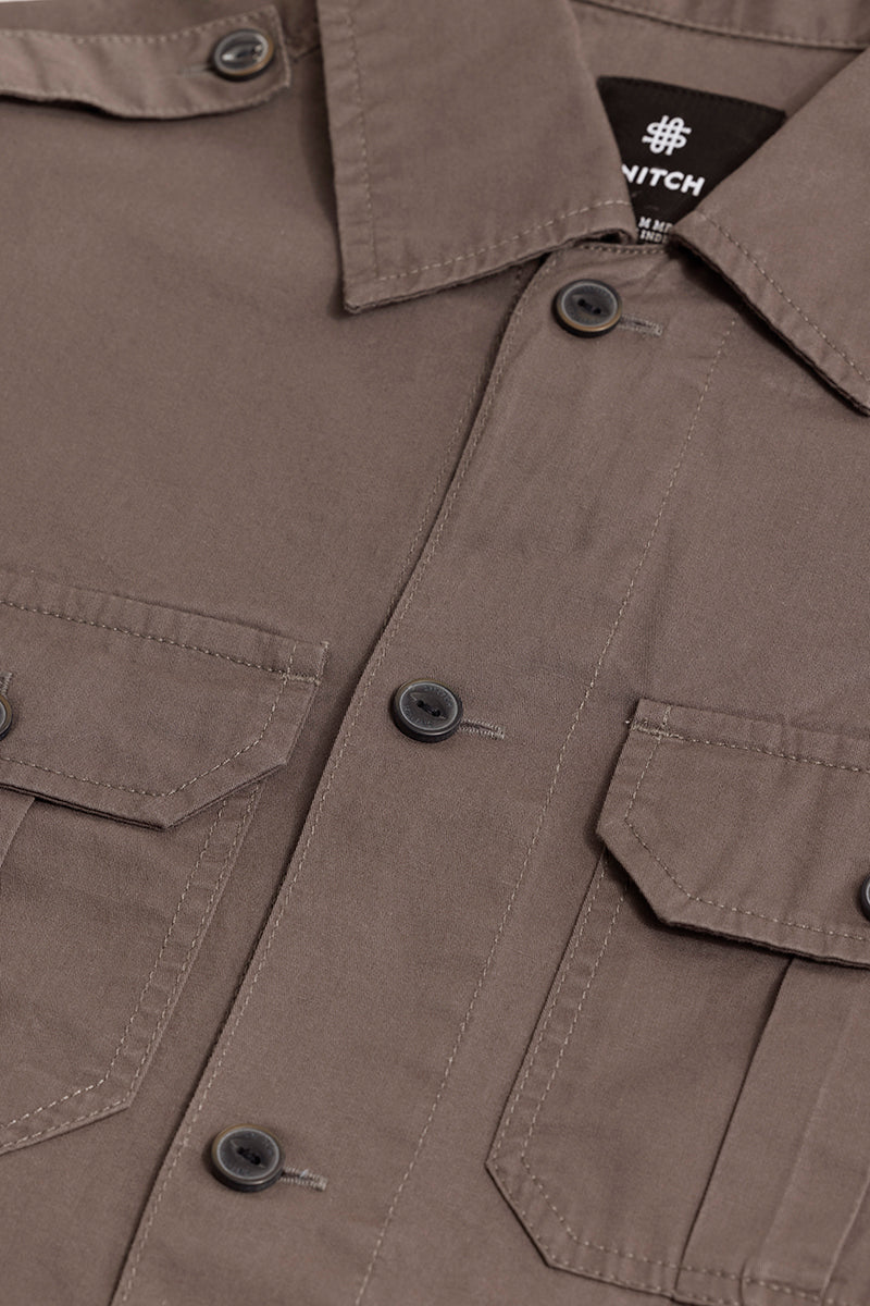 WingFlap Ash Grey Overshirt