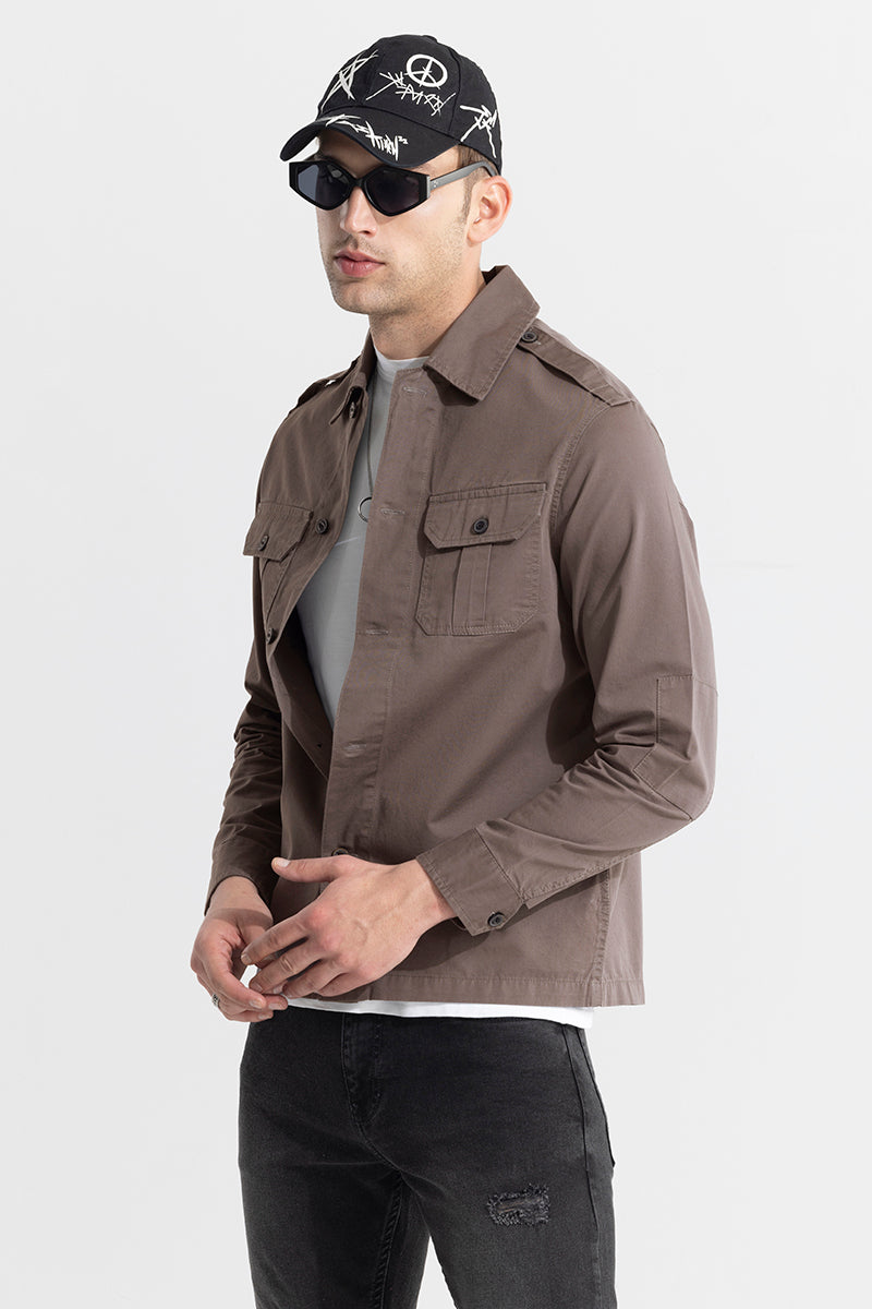 WingFlap Ash Grey Overshirt