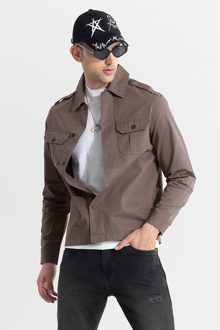 WingFlap Ash Grey Overshirt