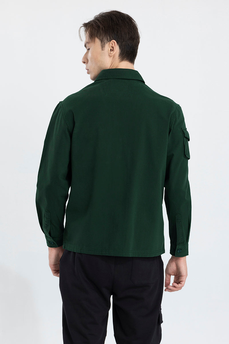 Roxie Dark Green Overshirt