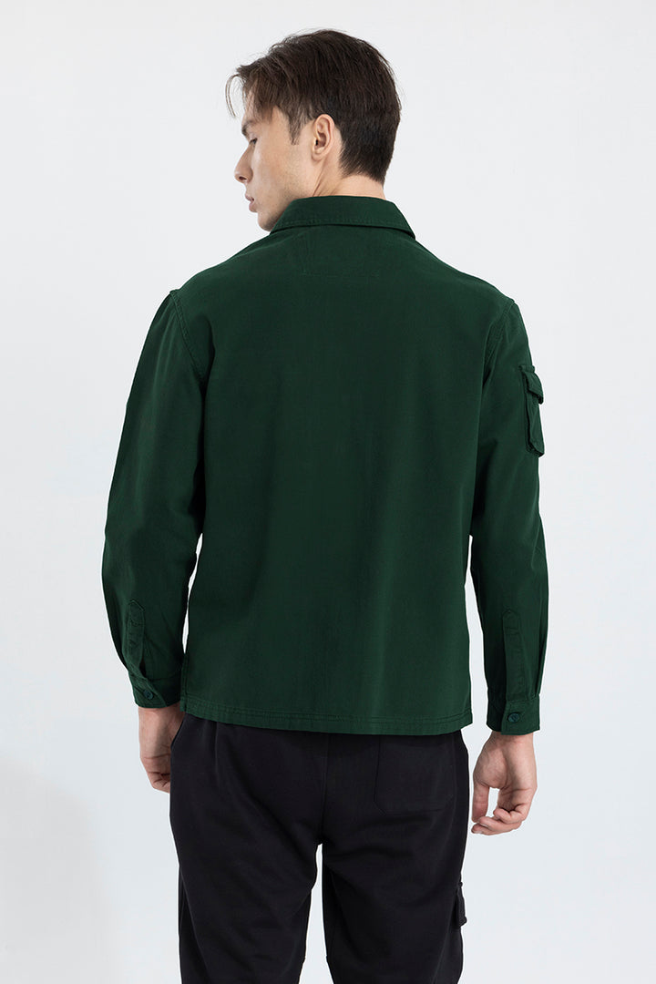 Roxie Dark Green Overshirt