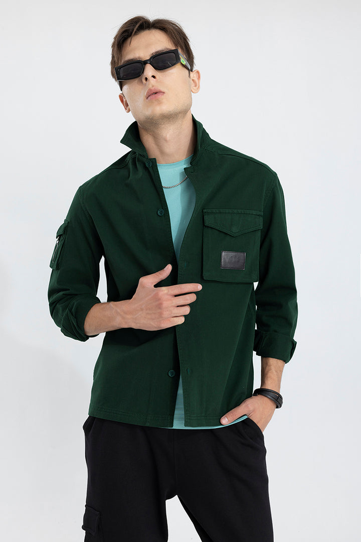 Roxie Dark Green Overshirt