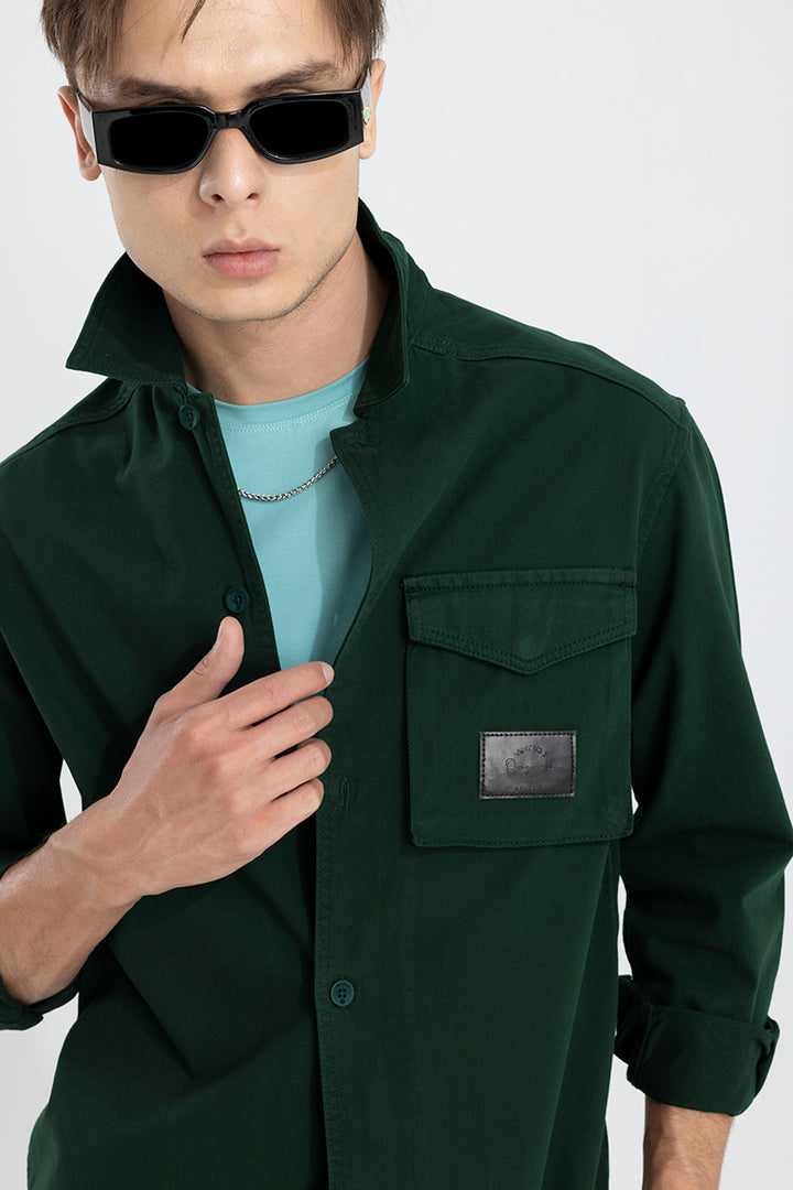 Roxie Dark Green Overshirt