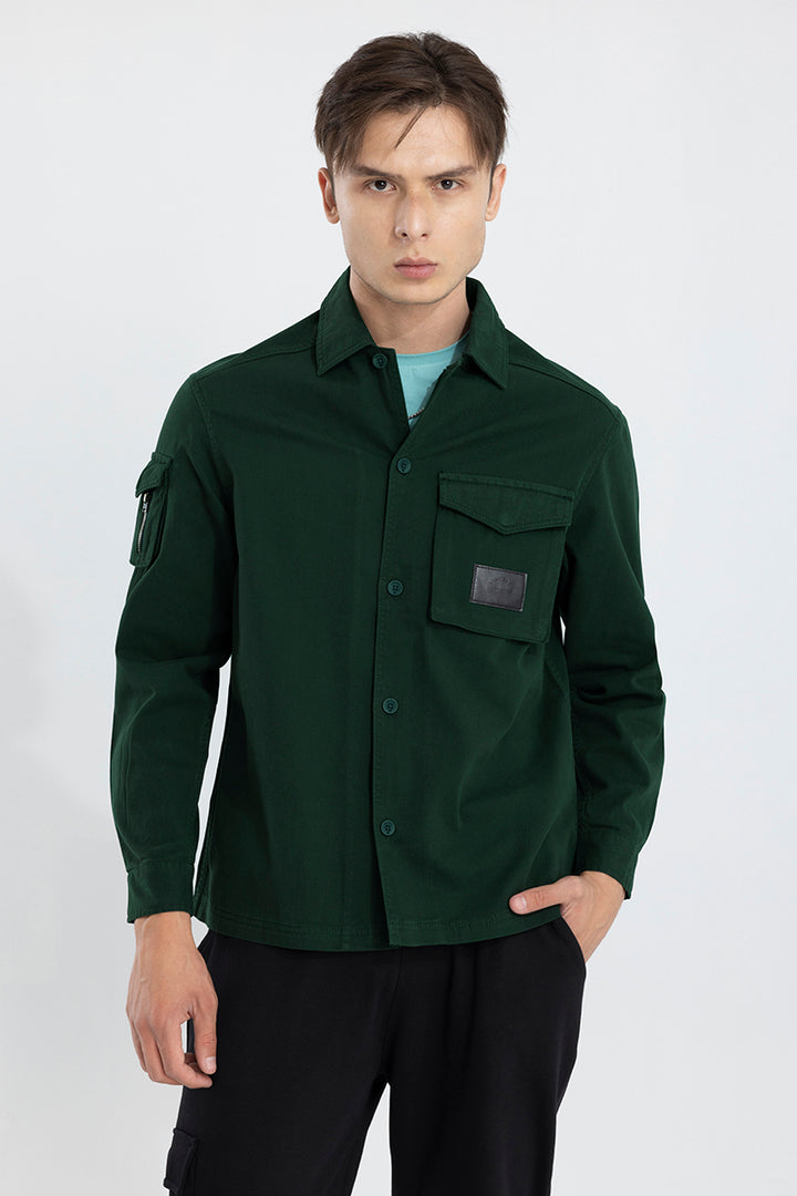 Roxie Dark Green Overshirt