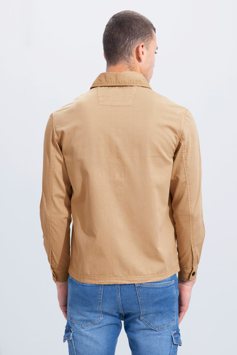 Trois Beige Overshirt