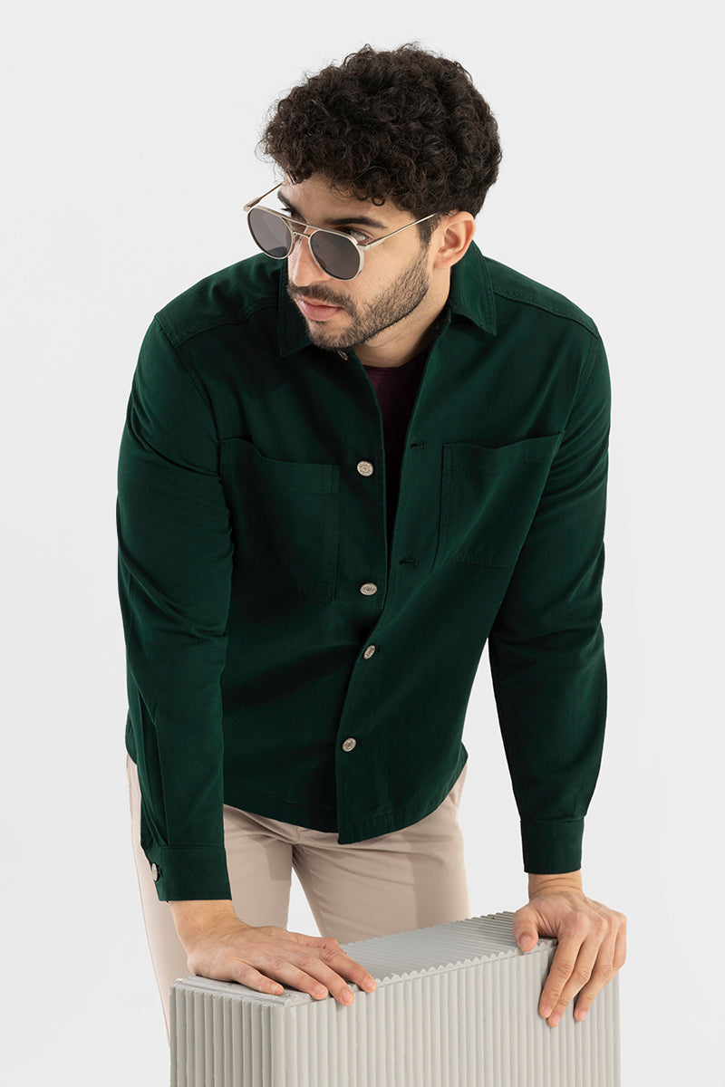 Enthuse Teal Green Overshirt