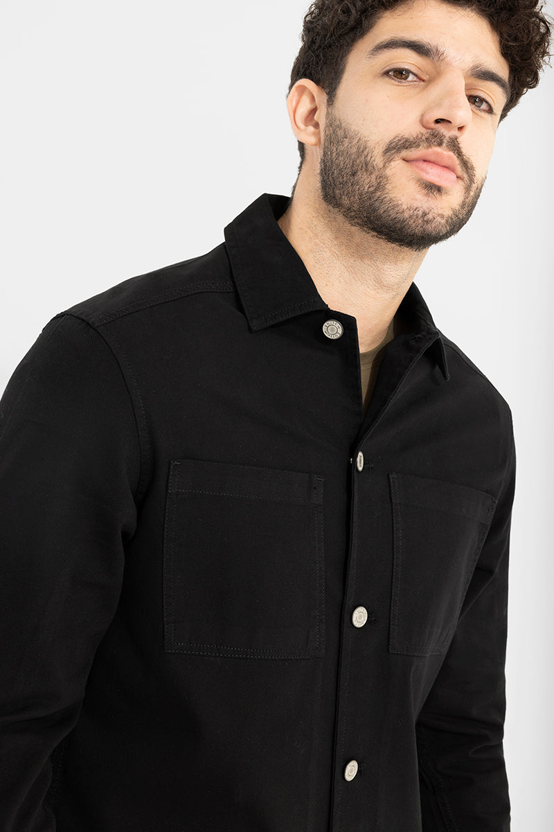 Enthuse Black Overshirt