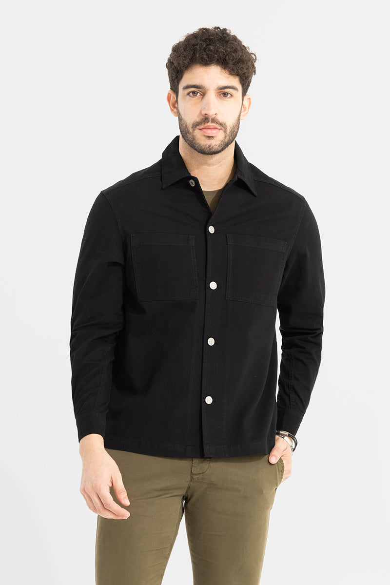 Enthuse Black Overshirt