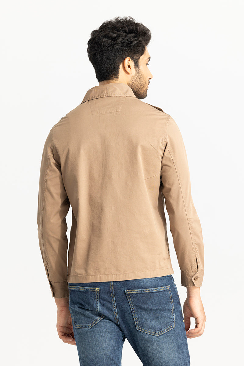 Evan Khaki Overshirt