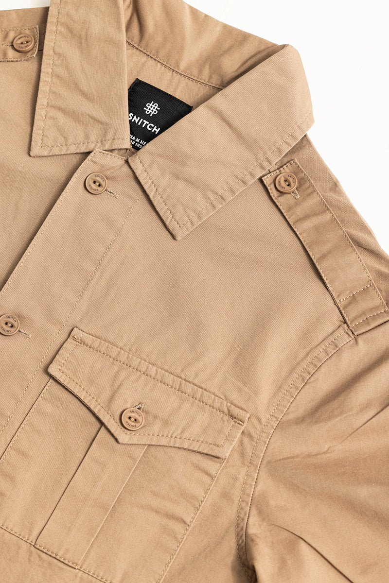 Evan Khaki Overshirt