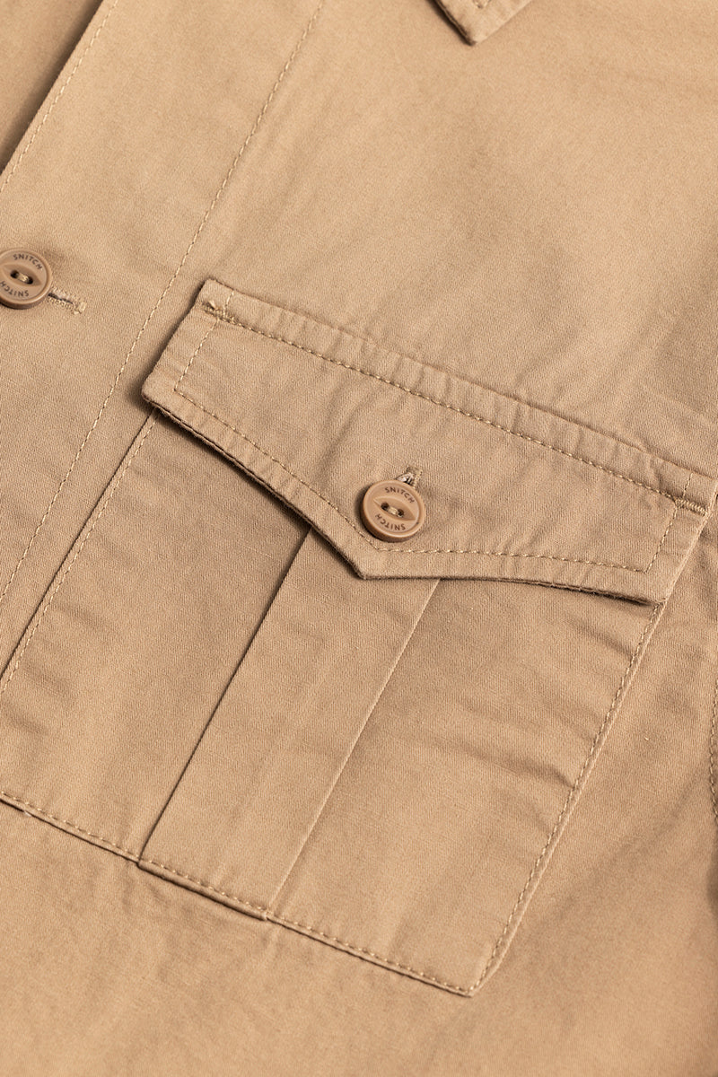 Evan Khaki Overshirt