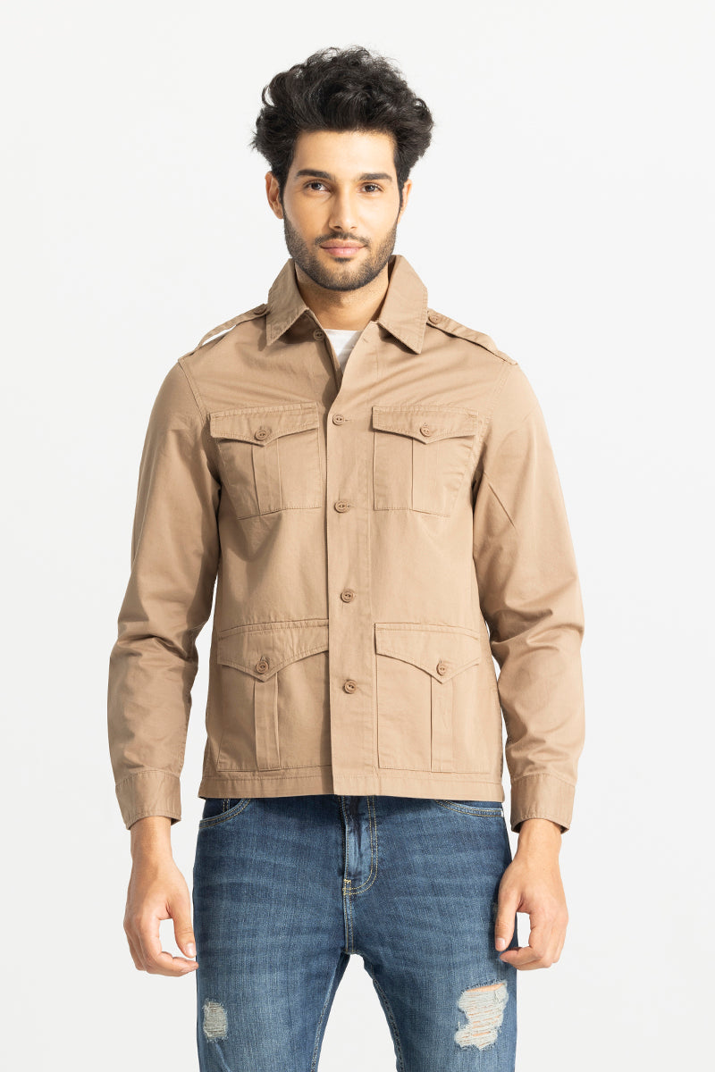 Evan Khaki Overshirt