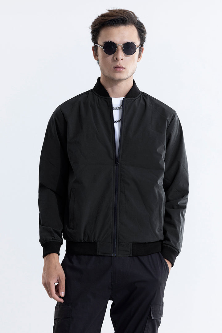 Streetwise Black Bomber Jacket