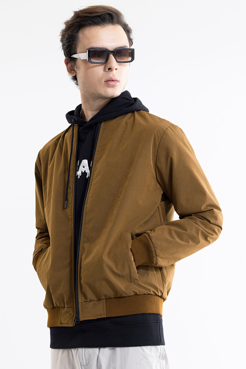 Streetwise Tan Brown Bomber Jacket