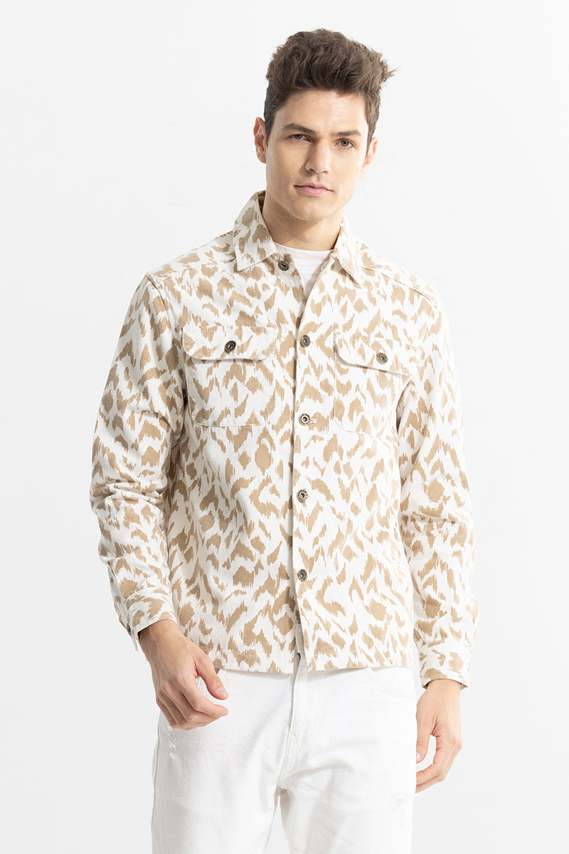 Dispersed Khaki Overshirt