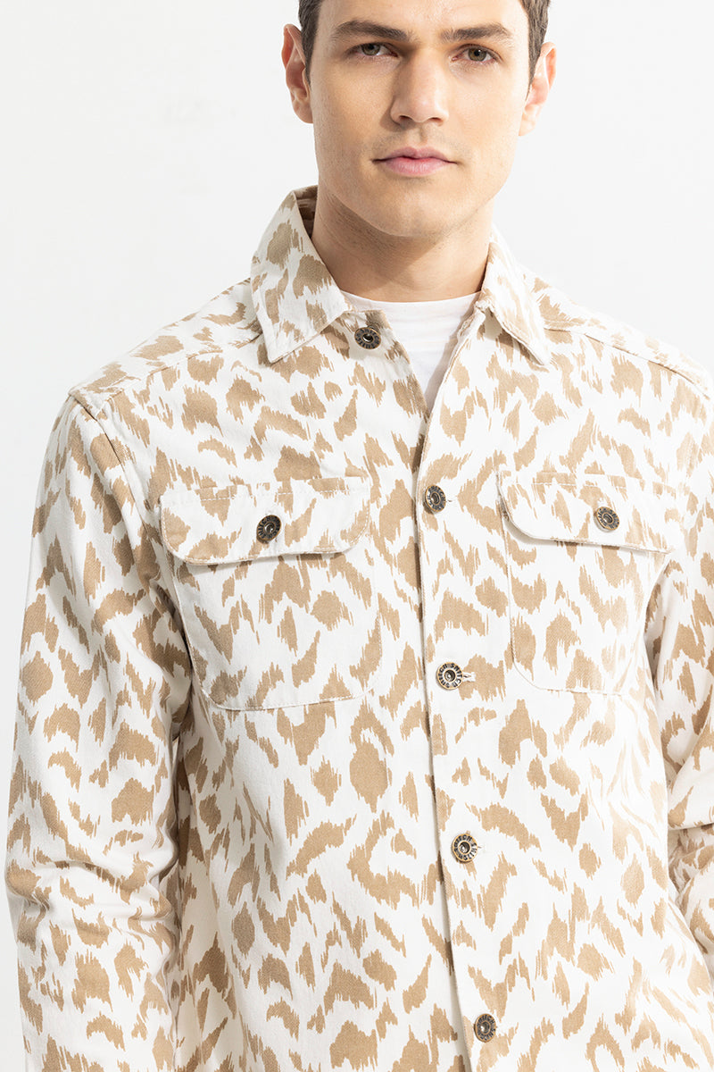 Dispersed Khaki Overshirt