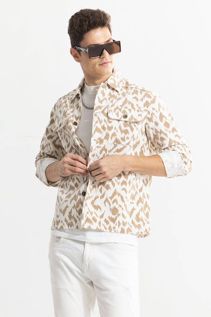 Dispersed Khaki Overshirt