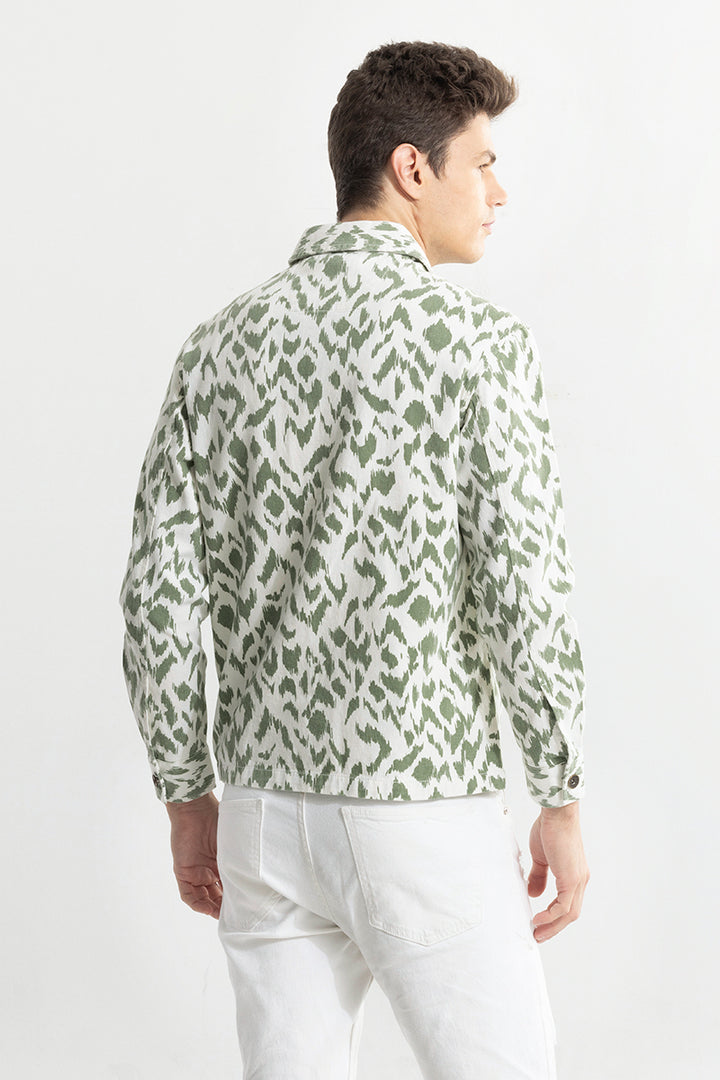 Dispersed Green Overshirt