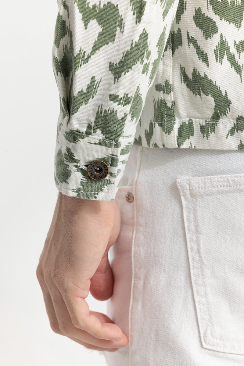 Dispersed Green Overshirt