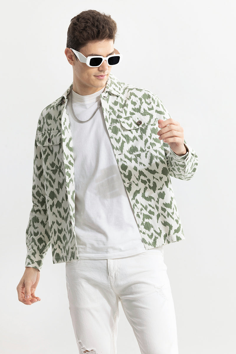 Dispersed Green Overshirt