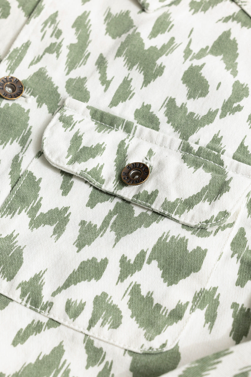 Dispersed Green Overshirt