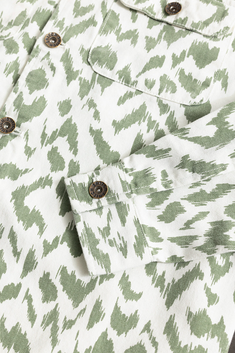 Dispersed Green Overshirt