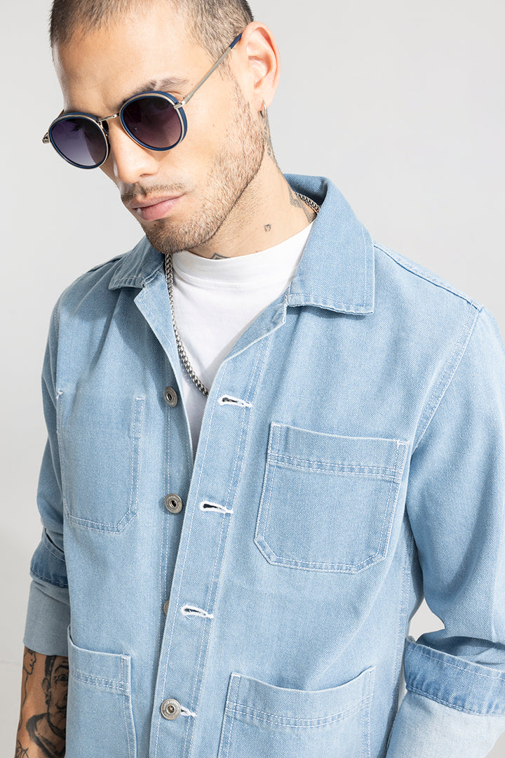 Genie Ice Blue Denim Jacket