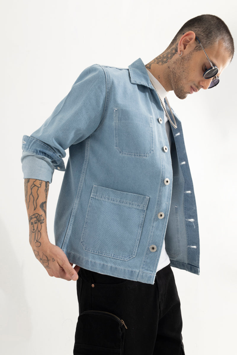 Genie Ice Blue Denim Jacket