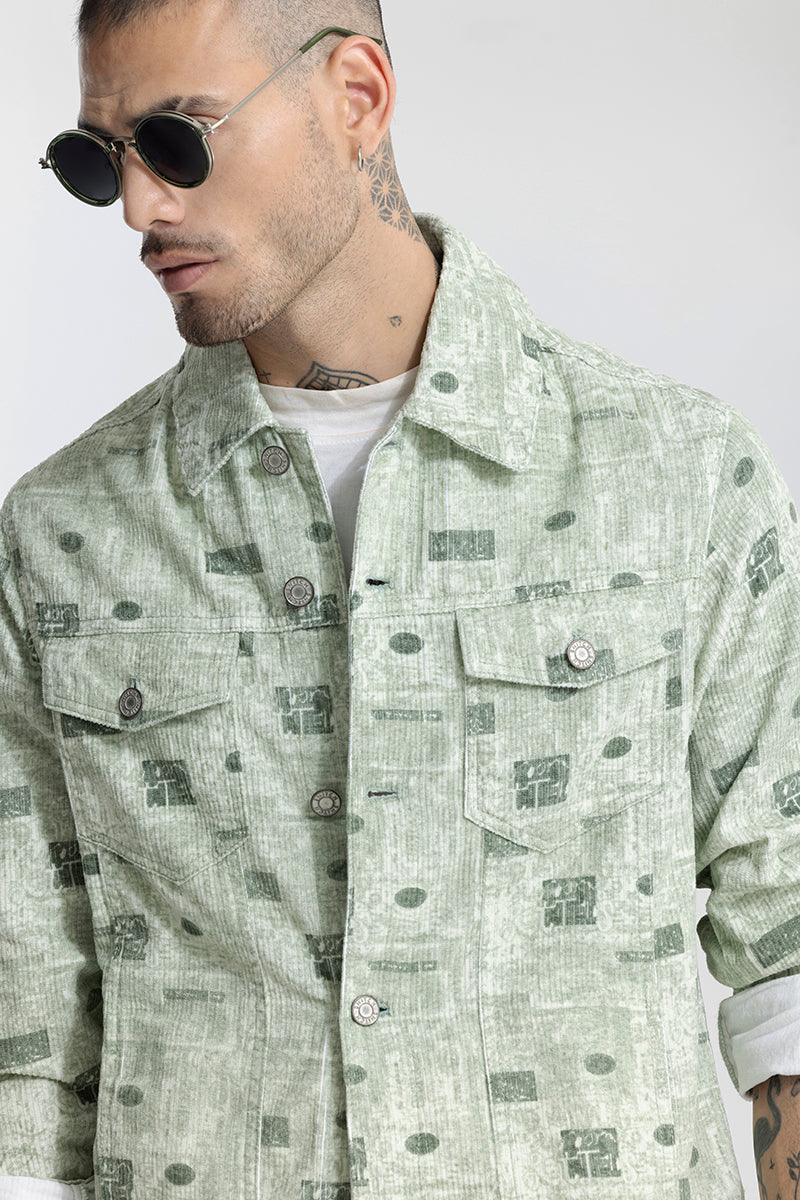 LEVI'S Corduroy Sherpa Trucker Jacket in Green | Endource