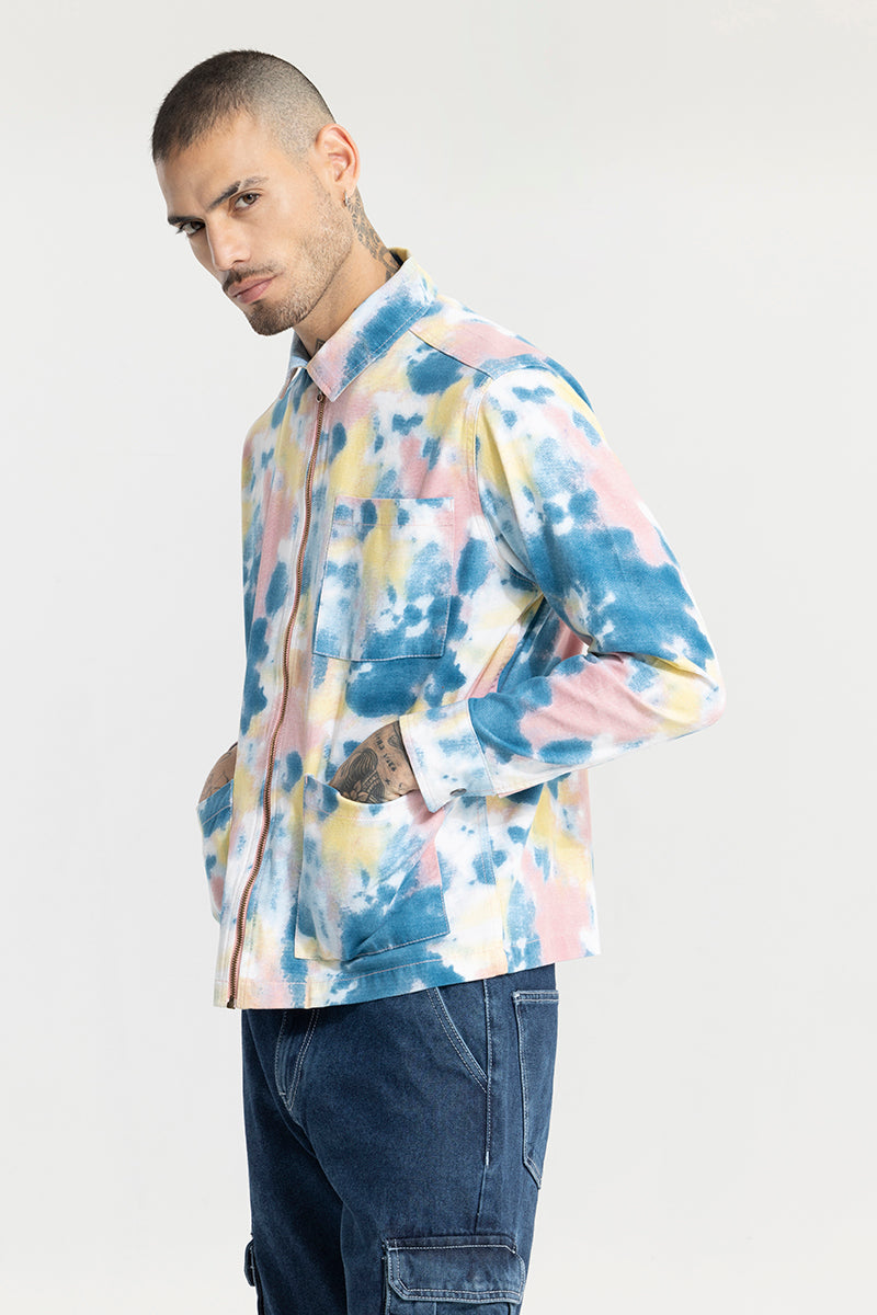 Colour Burst Blue Overshirt