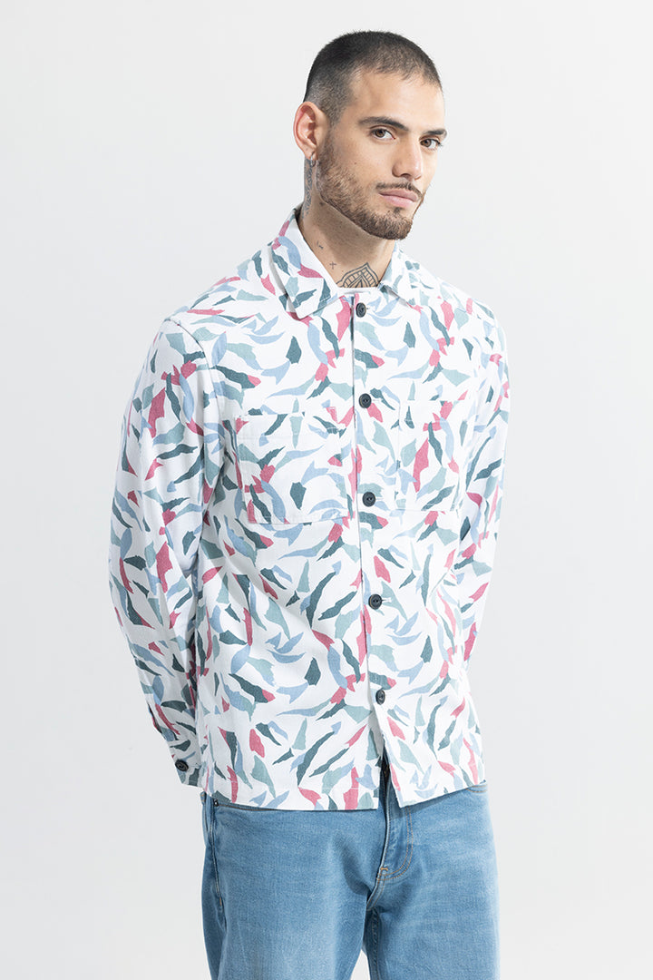 Shattered Design Pink Overshirt