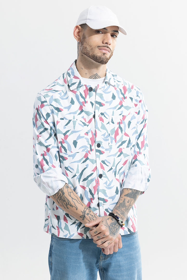 Shattered Design Pink Overshirt