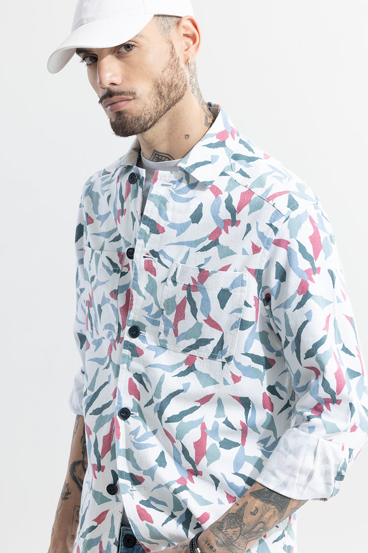 Shattered Design Pink Overshirt