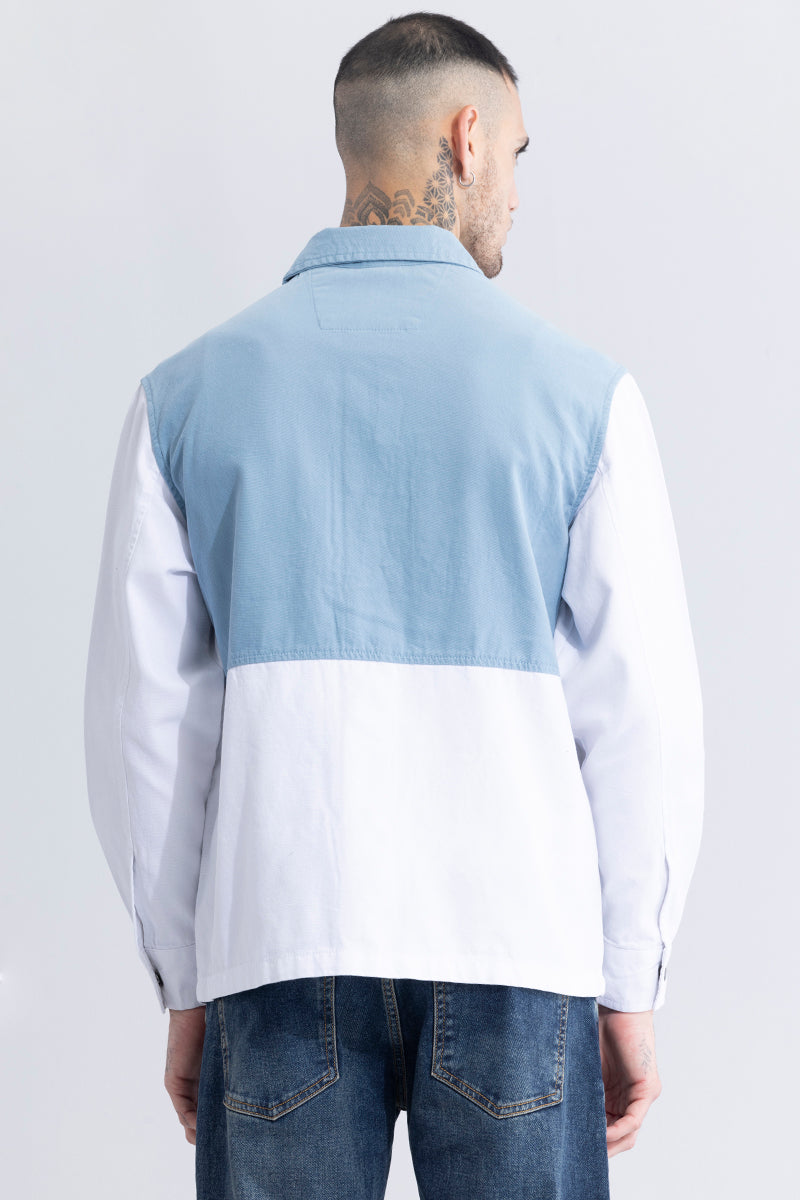 Contour Patch Blue Overshirt