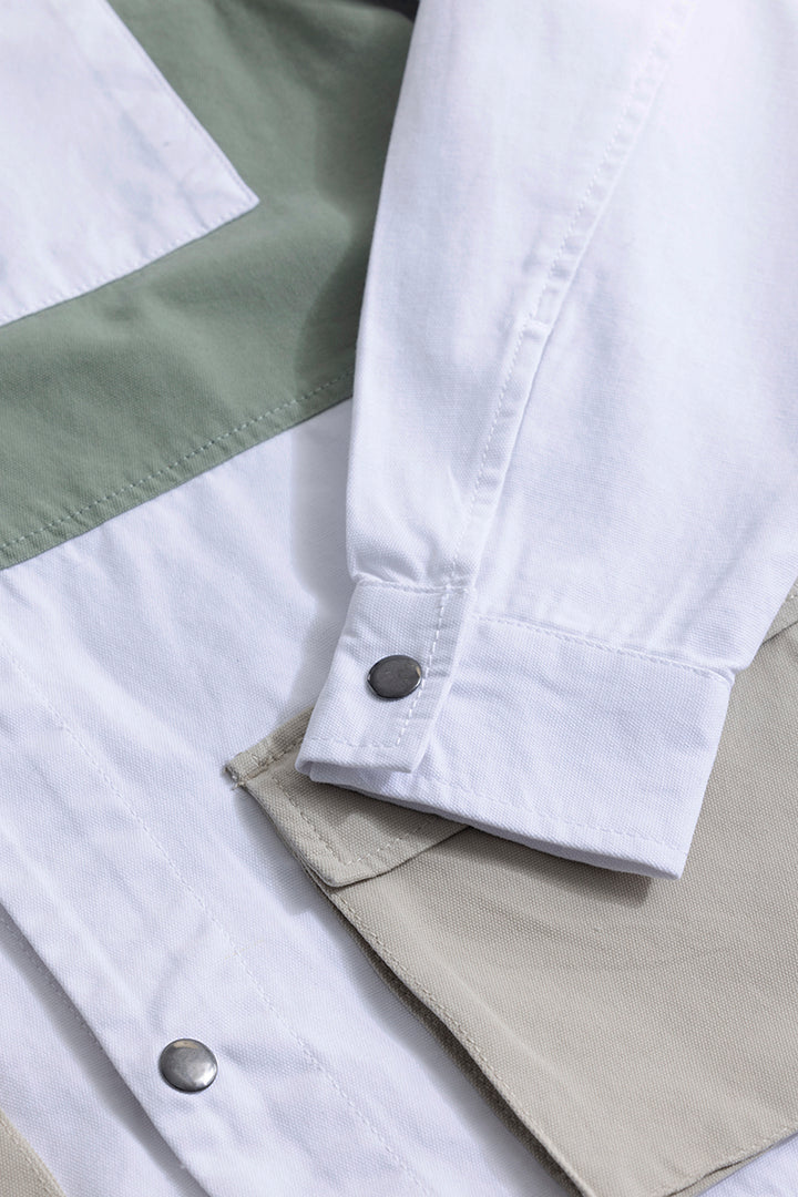 Contour Patch Green Overshirt