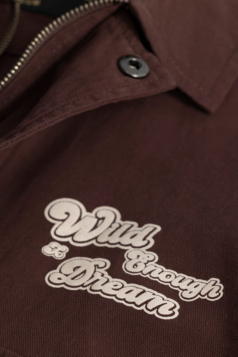 Wild Enough Brown Overshirt