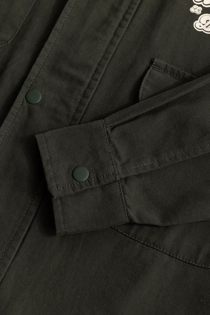 Wild Enough Olive Overshirt