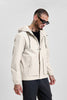 Light Grey Reflective Relaxed Fit Jacket