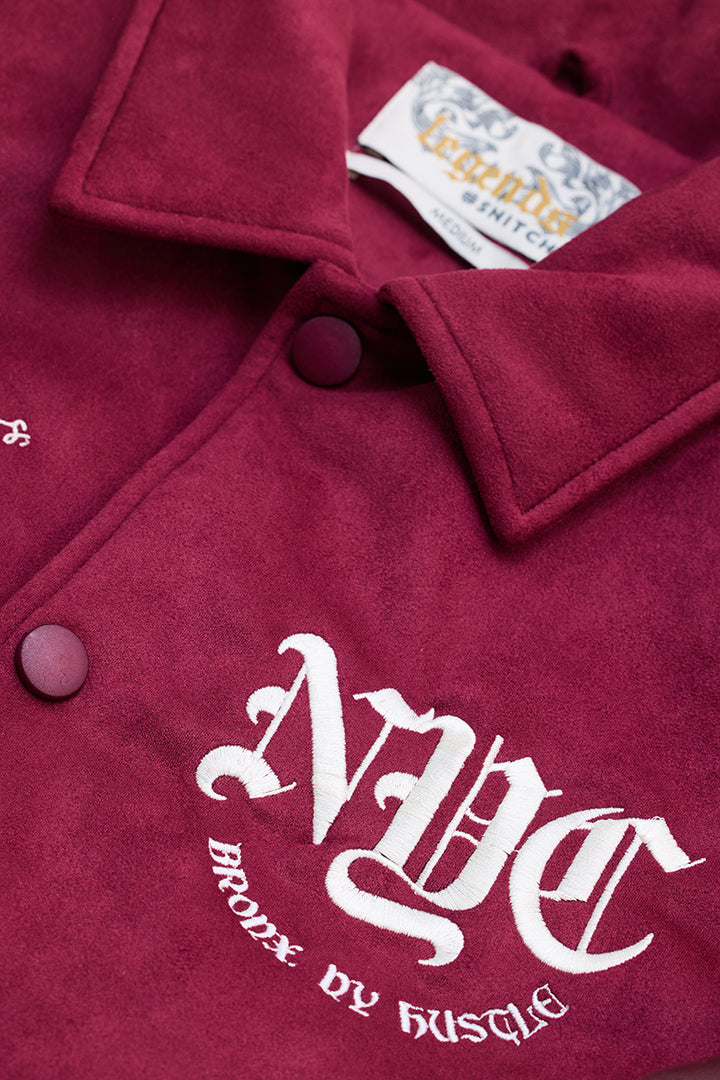 Legends Vandal Burgundy Varsity Jacket