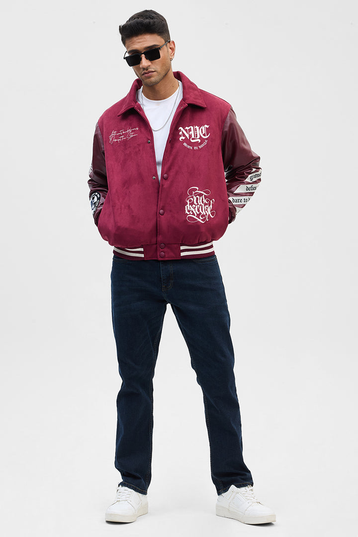 Legends Vandal Burgundy Varsity Jacket