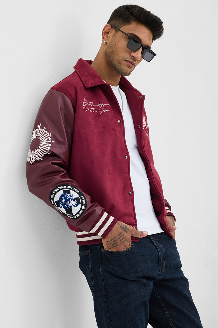 Legends Vandal Burgundy Varsity Jacket