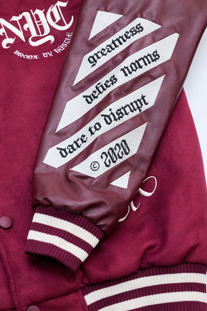 Legends Vandal Burgundy Varsity Jacket